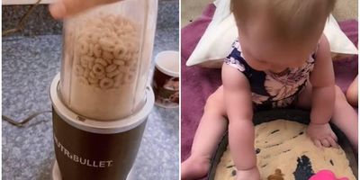 cheerios sand, sensory sand, mom hacks