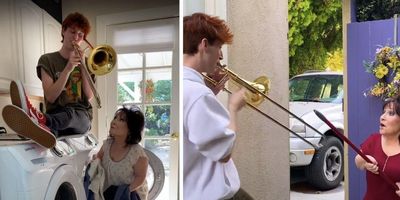 family, trombone, little people, peet montzingo