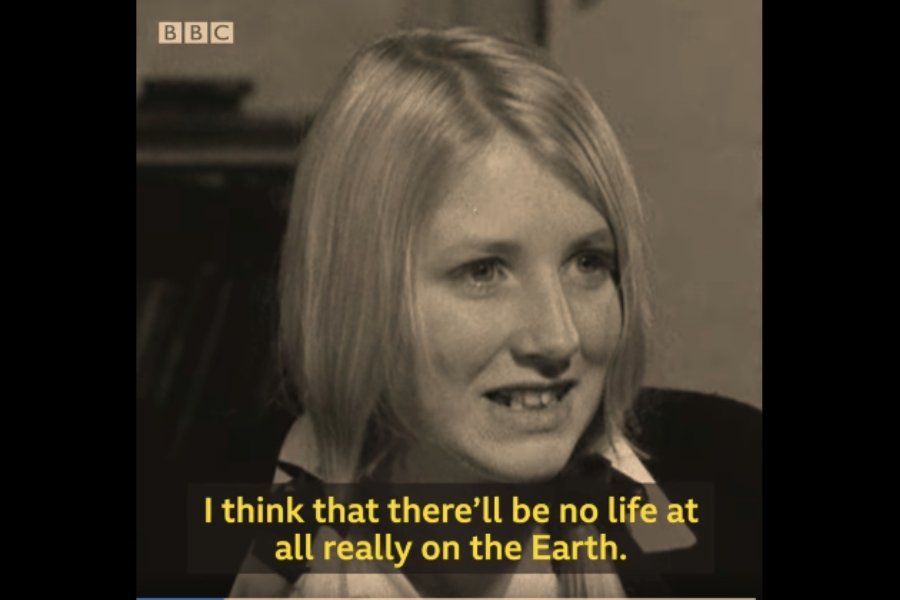 girl saying she thinks there will be no life at all on Earth