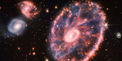 cartwheel galaxy, NASA, Webb telescope, alt text