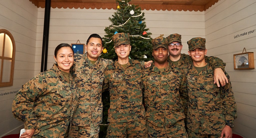 Many service members can’t make it home for the holidays. Here’s how their families are staying connected.