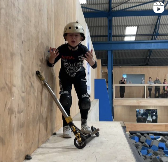 10 yr old scooter double backflip