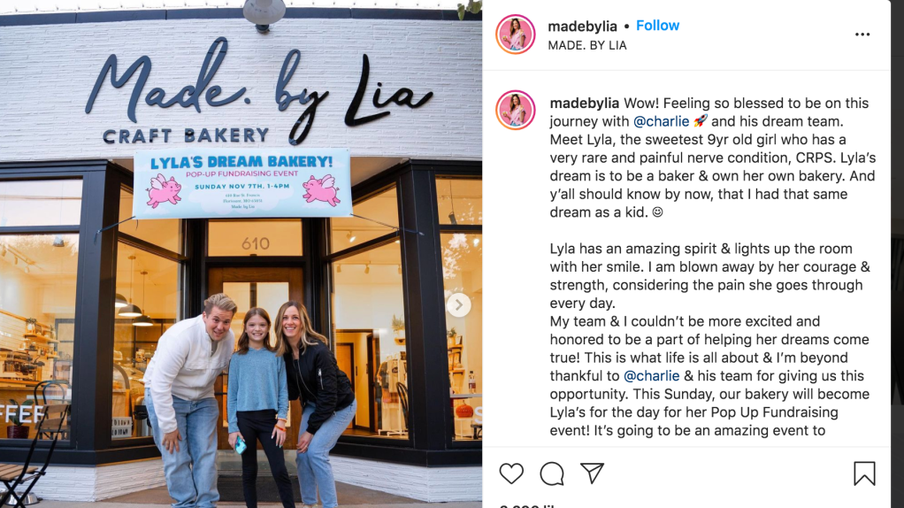 Charlie Rocket, Charlie rocket dream machine, tiktok star helps girls bakery dream come true