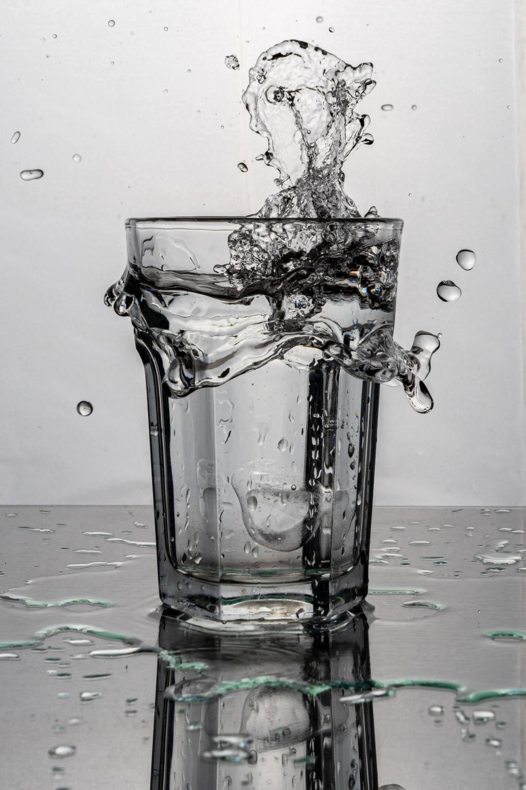 glass of water stress, put the glass down, stress