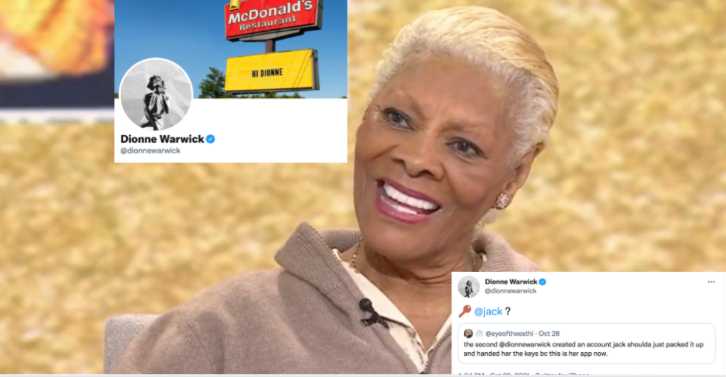 Dionne Warwick twitter, Dionne warwick tiktok, Dionne warwick today show