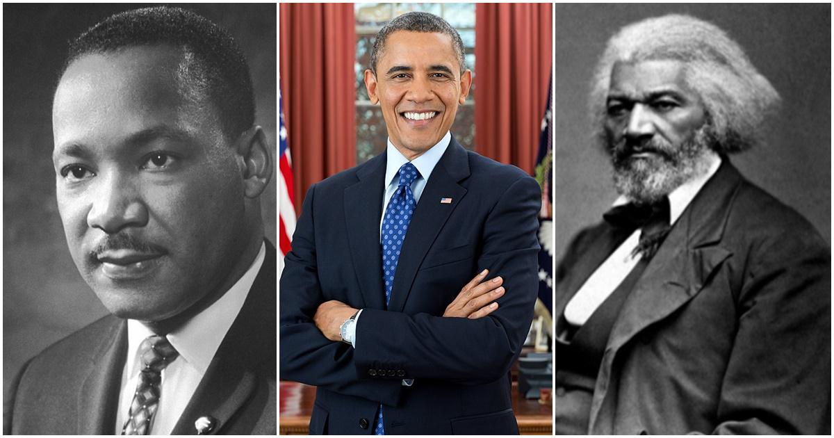 black history month, barack obama, martin luther king jr., frederick douglass