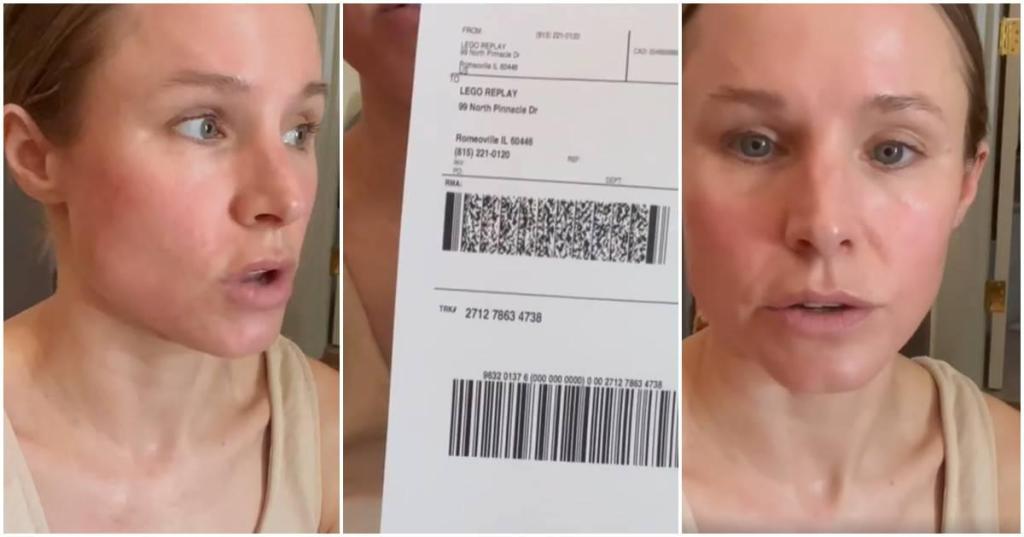 kristen bell, lego recycle, lego replay