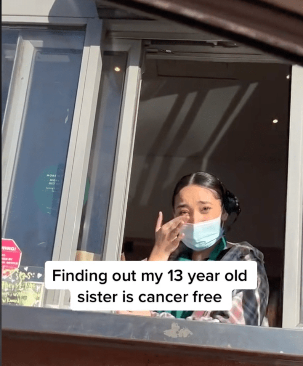 starbucks, sister, cancer free, tiktok