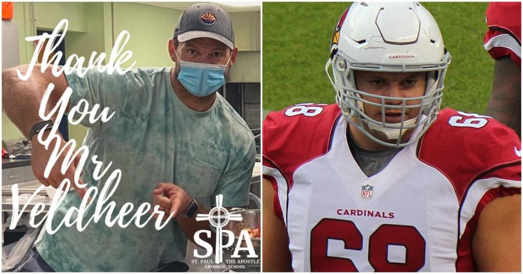 jared veldheer, school lunches, arizona cardinals