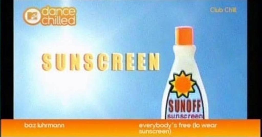 baz luhrmann, sunscreen song, '90s music