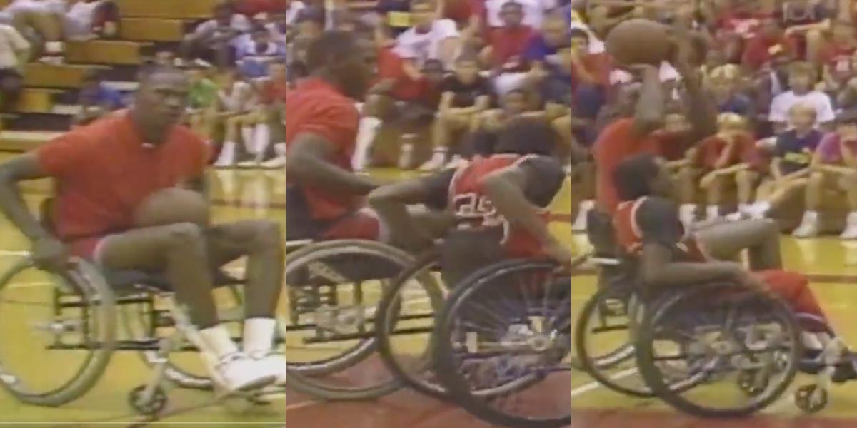 Michael Jordan wheelchair