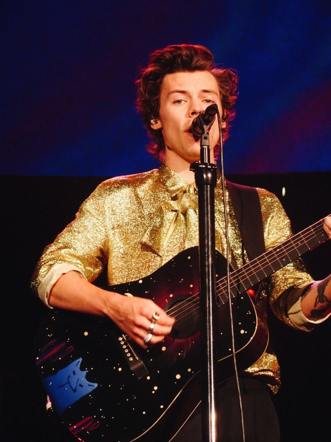 dad dresses like harry styles, harry styles love on tour