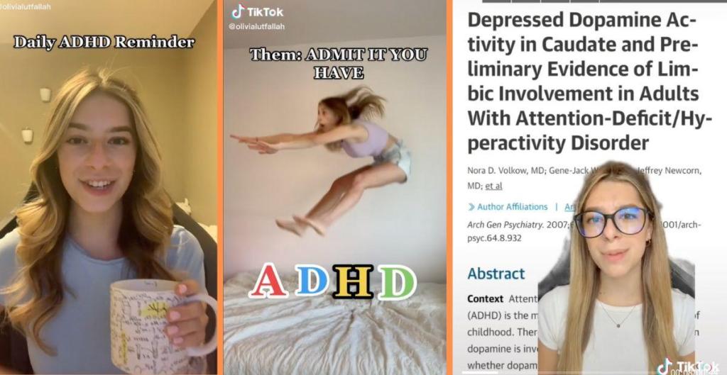 olivia lutfallah tiktok, adhd tiktok