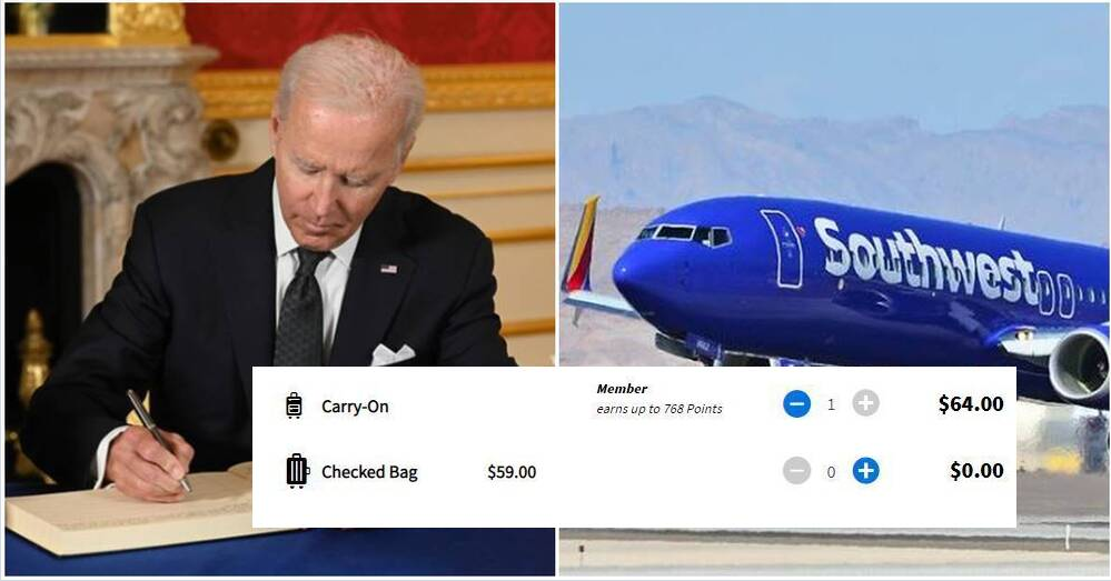 joe biden, airline pricing, baggage fees