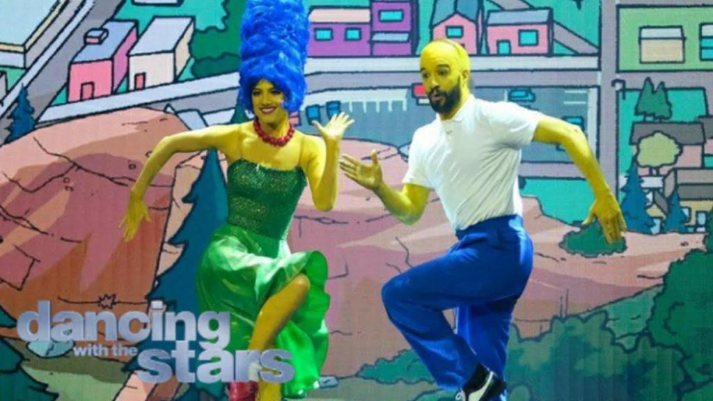 dwts, charli damelio simpsons dance