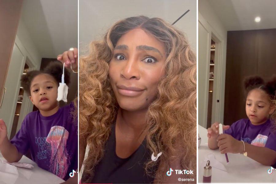 serena williams, tampons
