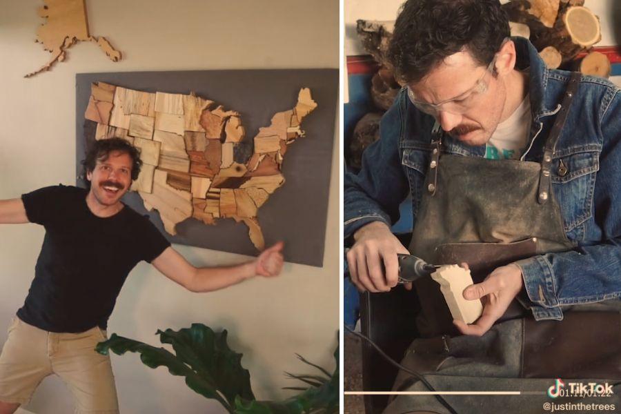 trees, wood, woodworking, justin davies