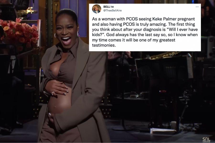 keke palmer snl, keke palmer pregnant