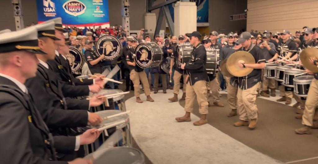 army navy drumline battle