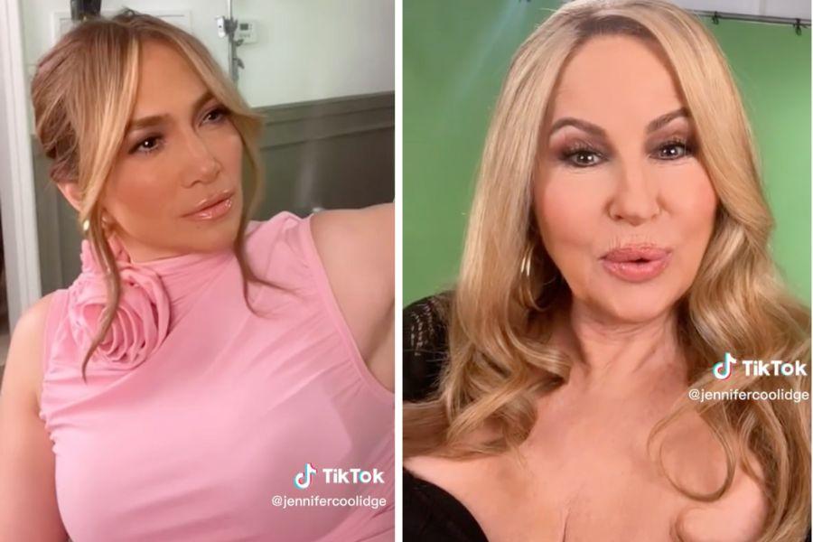 jennifer lopez, jennifer coolidge tiktok,