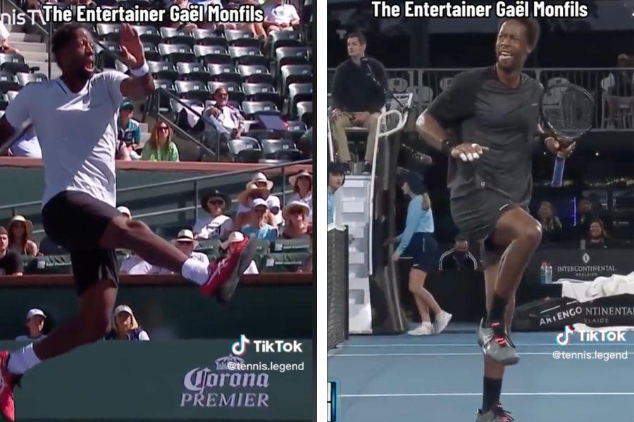​Gaël Monfils; tennis; the entertainer; sports; tiktok