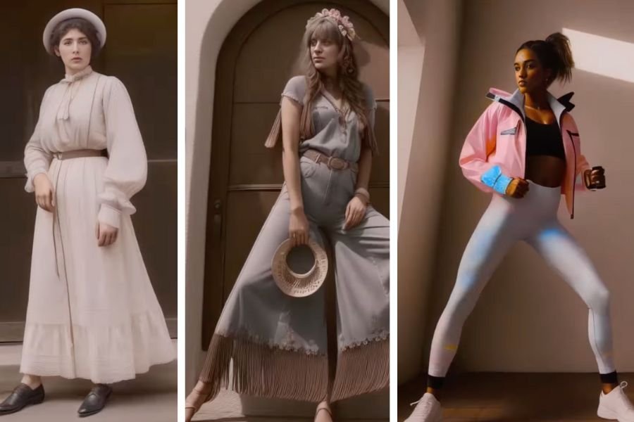 ai art, women's fashion, fashion history