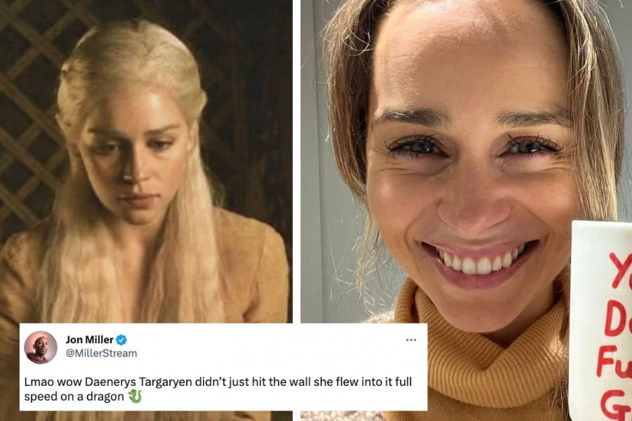 emilia clarke, jon miller twiiter, aging