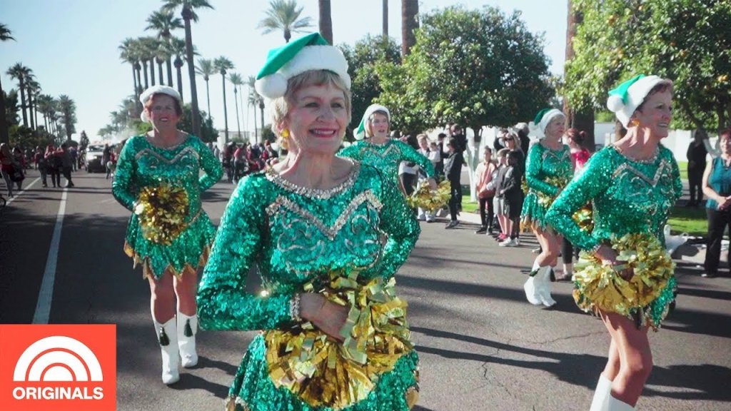 Sun City Poms; cheerleading; senior citizens; elderly; exercise