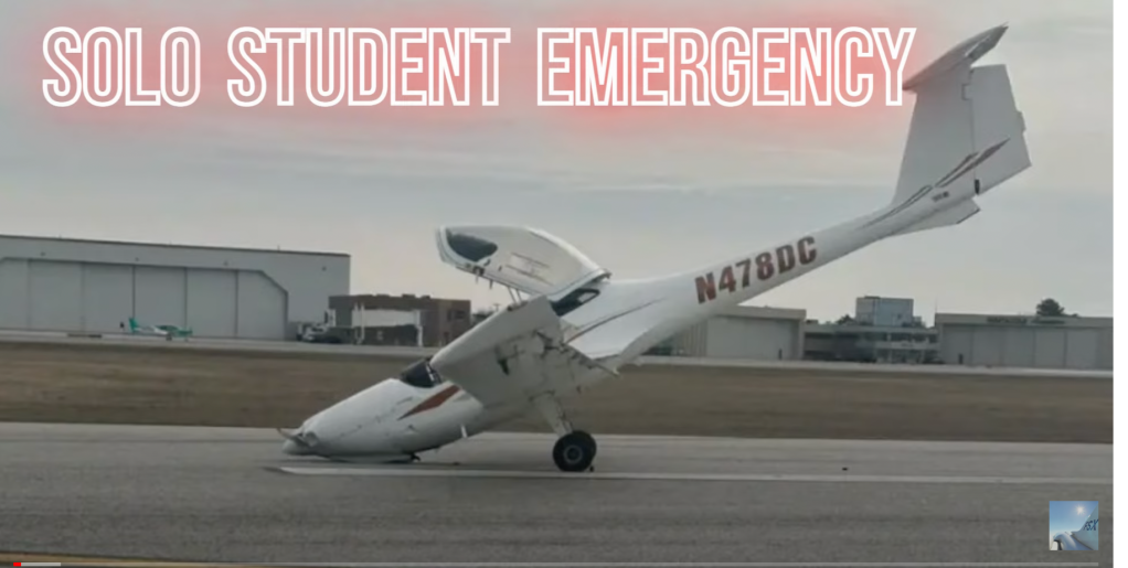 flight school, emergency landing
