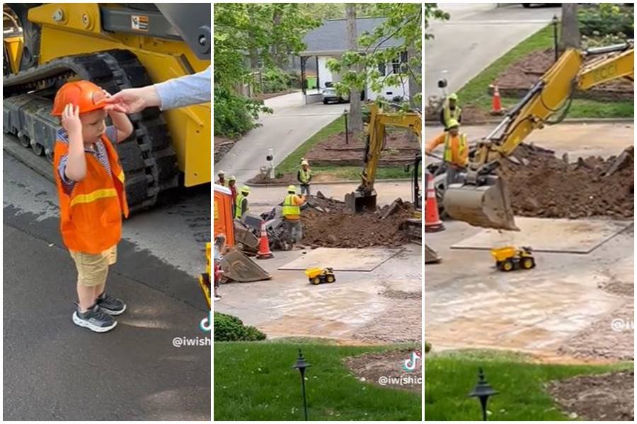 kids and construction, tiktok videos, dump truck toys