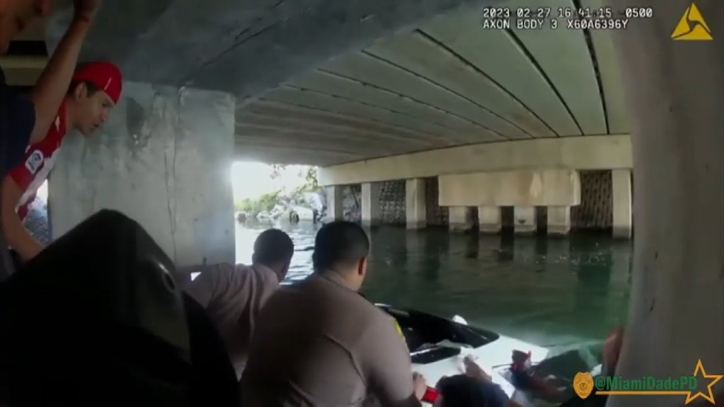 Miami police; Florida police; officers save boy; drowning; police save 3-year-old