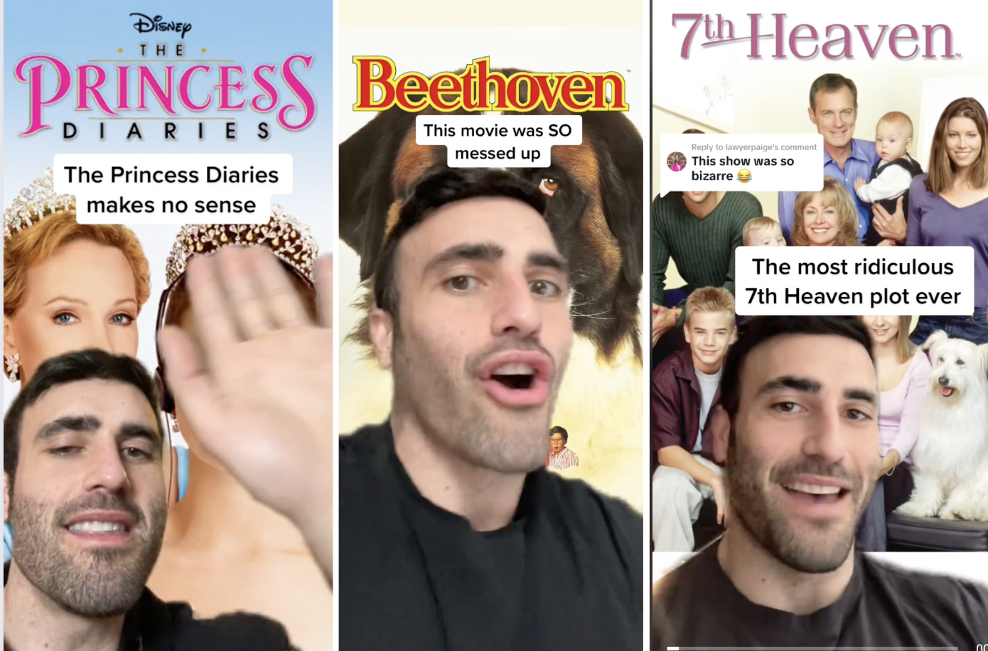 90s movies, 7th heaven, beethoven, princess diaries