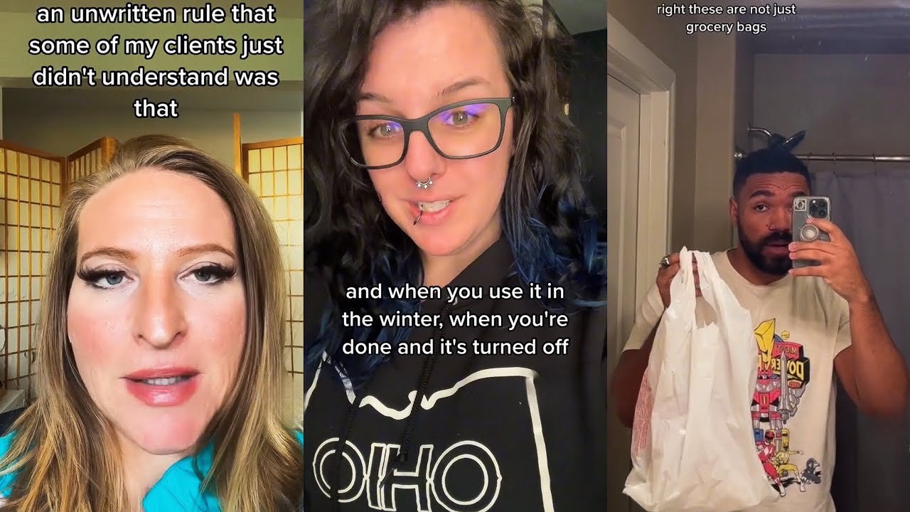 TikTok videos; poverty; wealthy people; unspoken rules