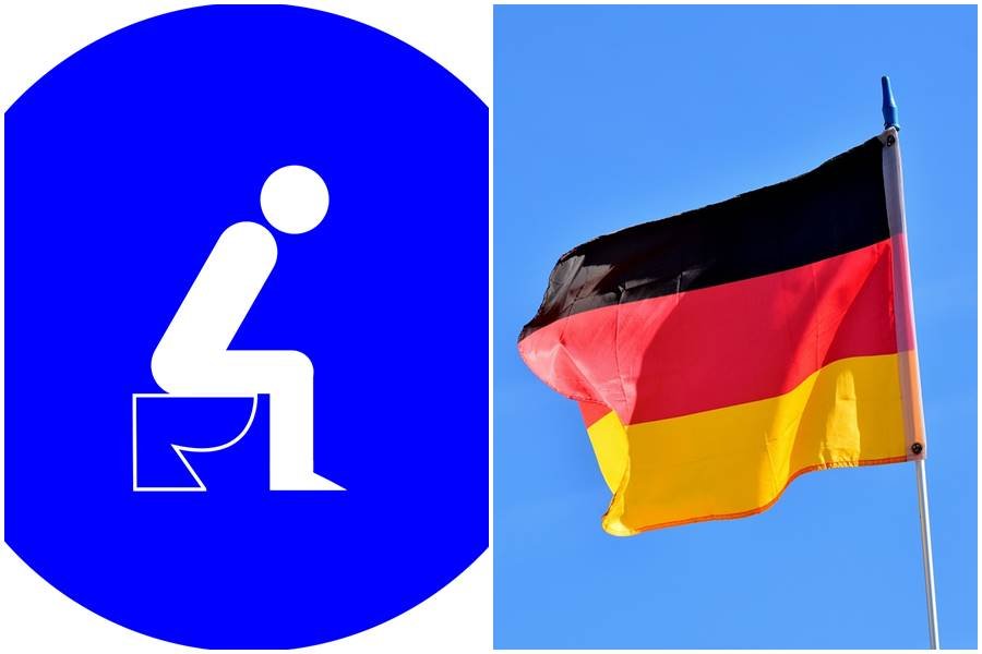 germany, bathroom, urination