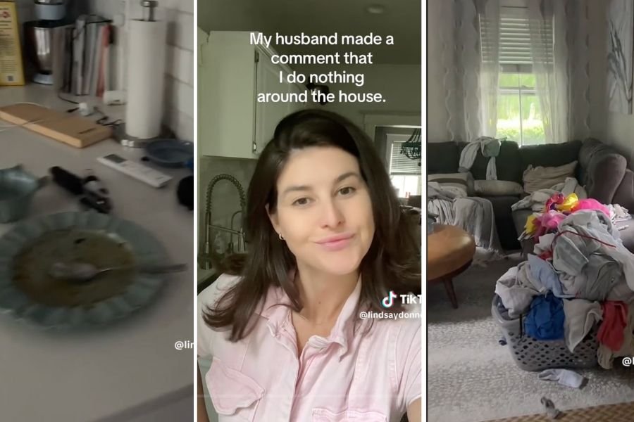 invisible labor, marriage humor tiktok. divorce