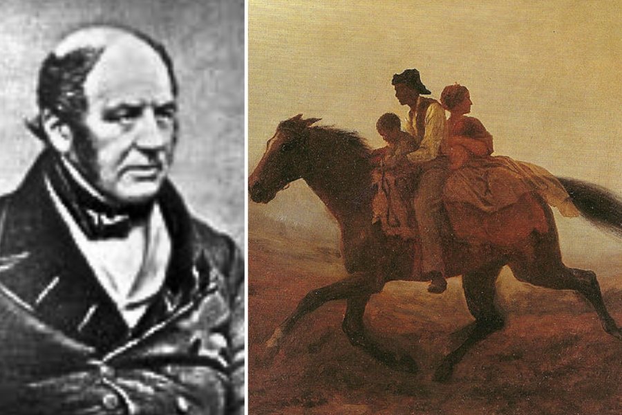 Dr. Samuel Cartwright and the painitng "A Ride for Liberty" by John Eastman
