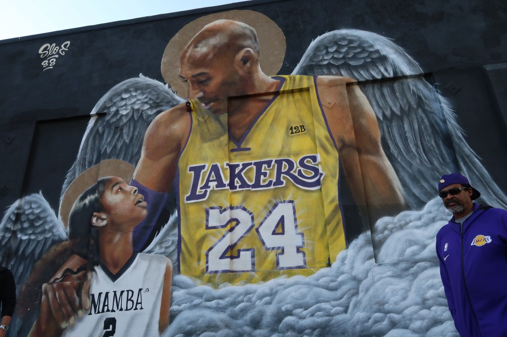Kobe Bryant Gianna Bryant mural