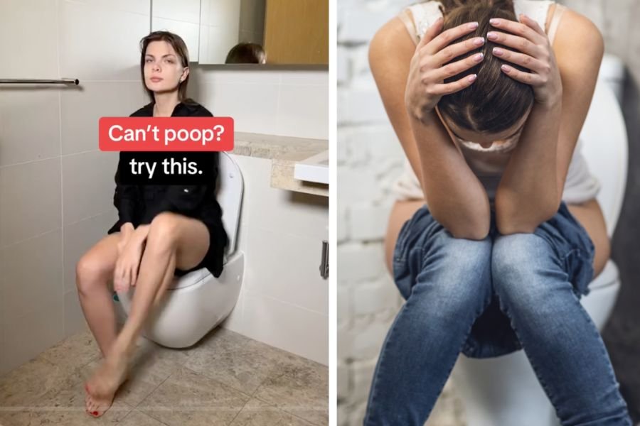 constipation, constipation remedies, best position for pooping, health