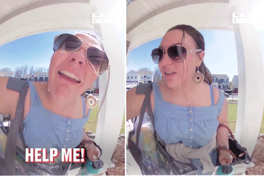 funny videos; viral tiktoks; wrong doorbell camera; sister wrong house