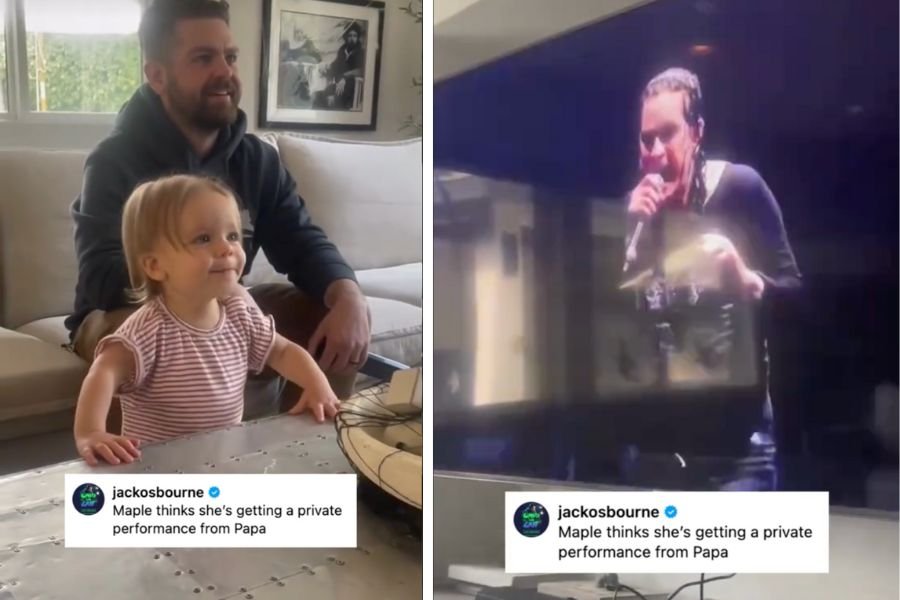 Ozzy Osbourne; Jack Osbourne's daughter; grandpa Ozzy; wholesome videos