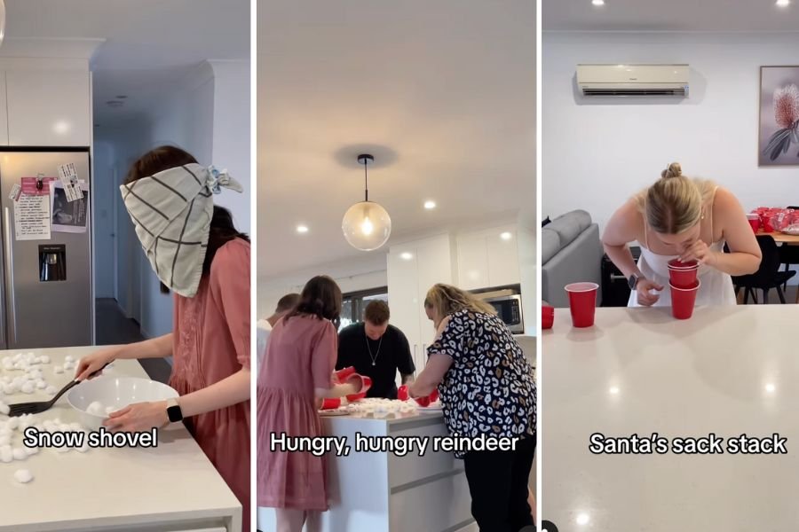 christmas olympics, christmas party games, party games