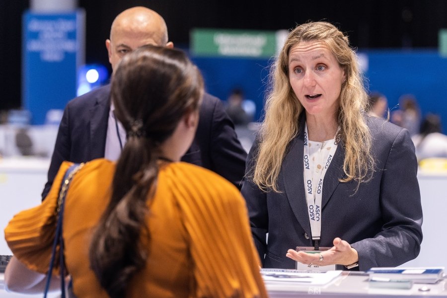 Kyrstal Brady talking to someone