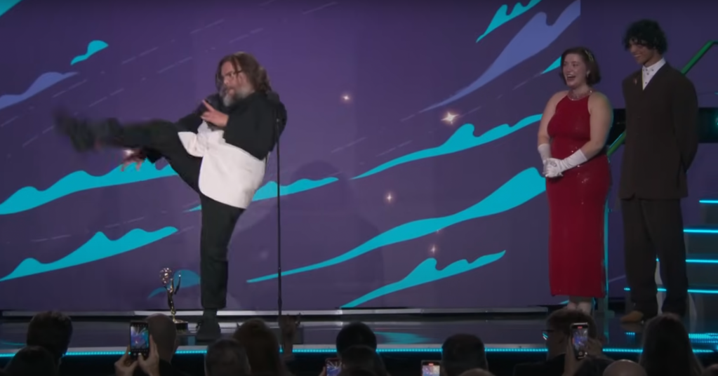 Jack Black hilariously almost forgot to thank his wife during his first ever Emmy speech