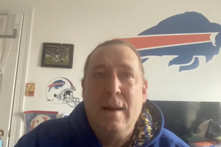 david booth talking to the camera in his home