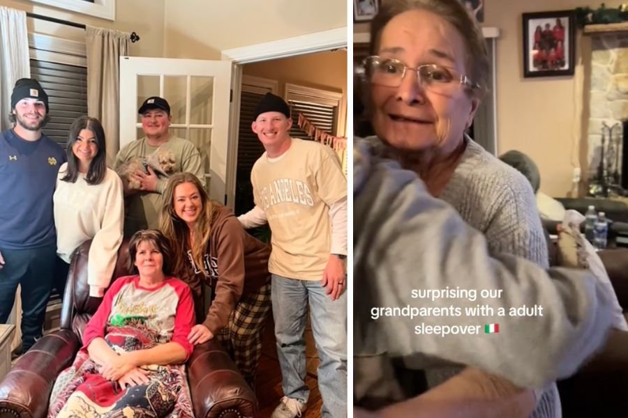 adult sleepovers, grandparents, visiting grandparents, grandparent sleepovers