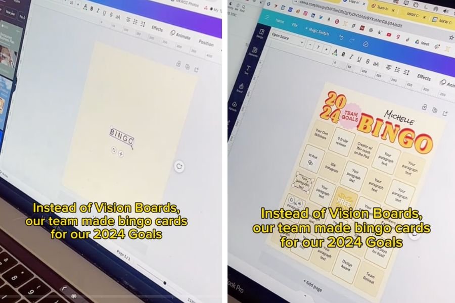 bingo, bingo new years goals, new years resolutions, goal setting, productivity