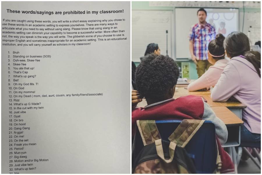 teachers, students slang