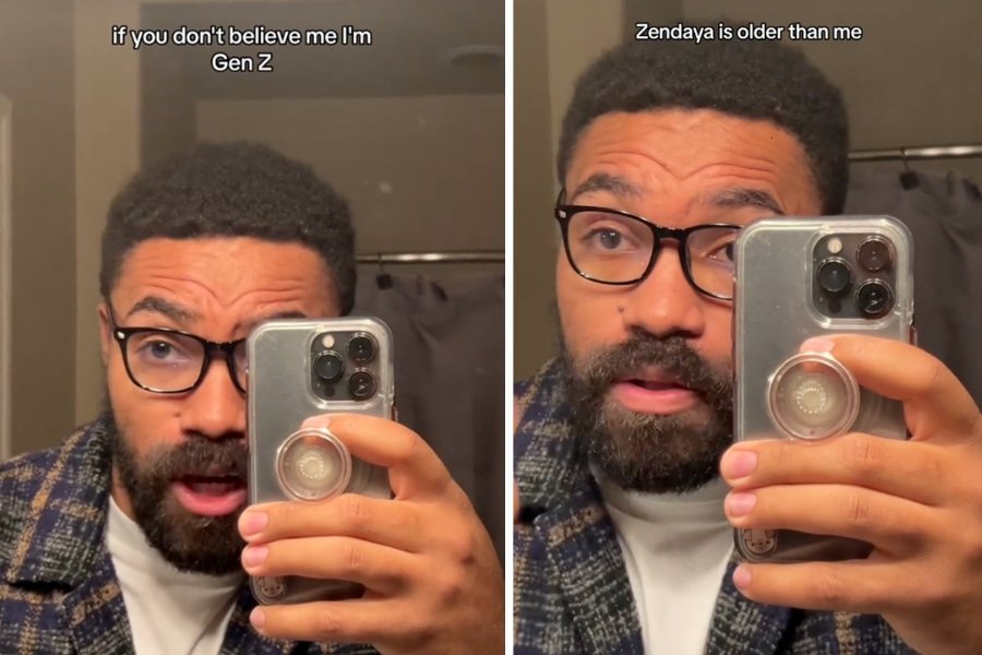 screenshots of Jordan Howlett talking to the camera