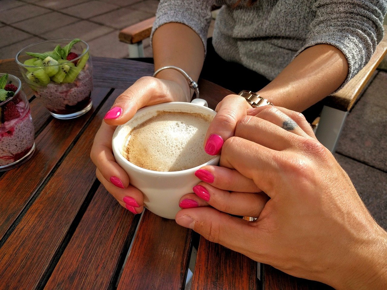 marriage, coffee, couple