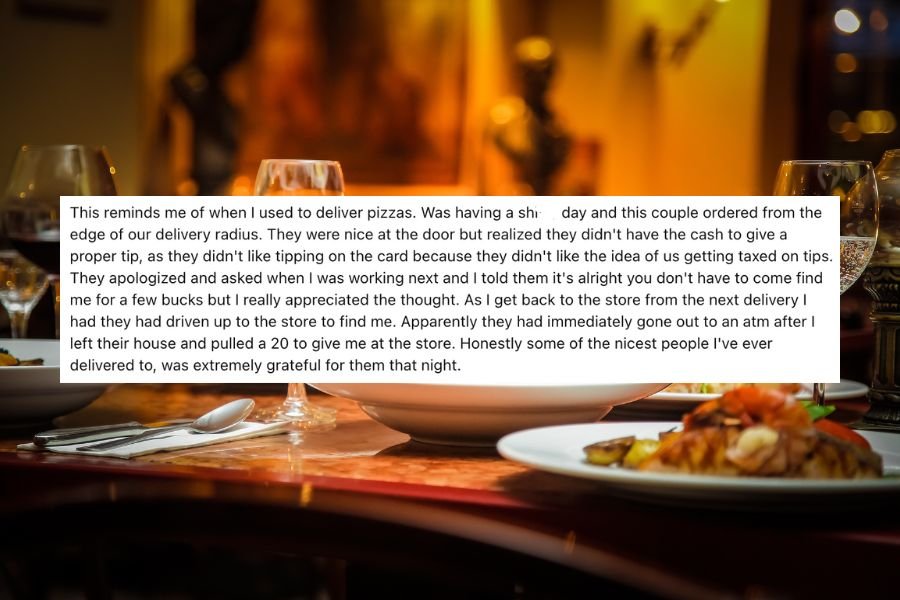 service industry; servers; tip culture; acts of kindness; people being kind; faith in humanity restored